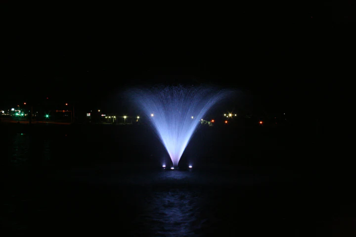 Pond Fountains With Lights